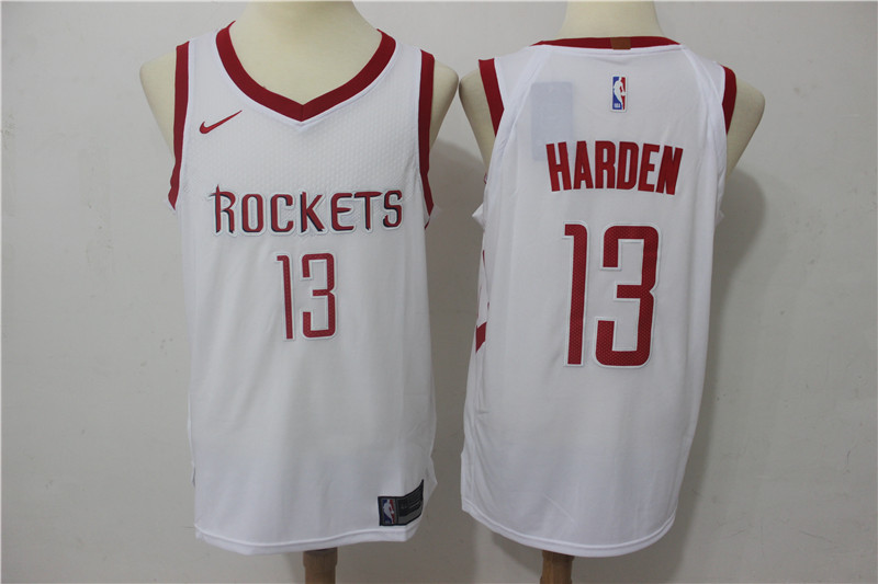 Men Houston Rockets #13 Harden White Game Nike NBA Jerseys